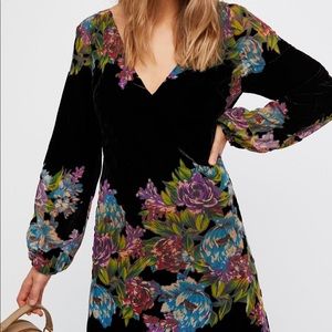 Free People Long Sleeve floral dress
